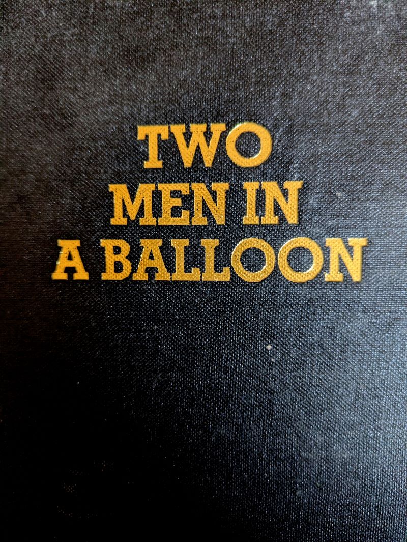 Picture of book cover with gilt title on black.